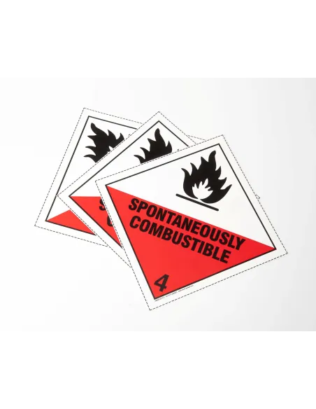 copy of Class 4.2 Spontaneously Combustible - 250mm Placard copy of Class 4.2 Spontaneously Combustible - 250mm Placard