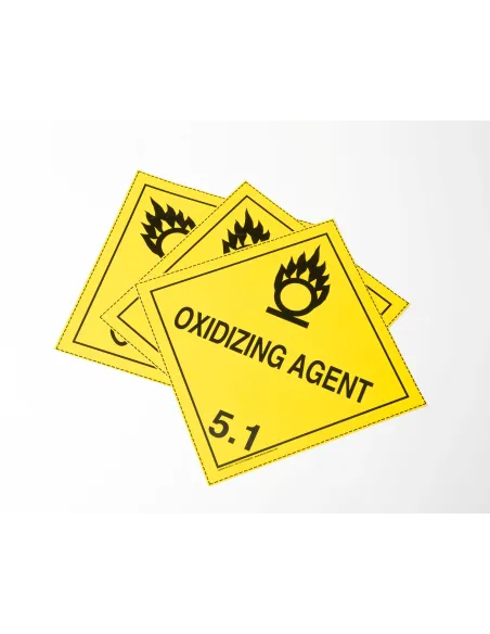 Class 5.1 Oxidizing Agent - 250mm Placard