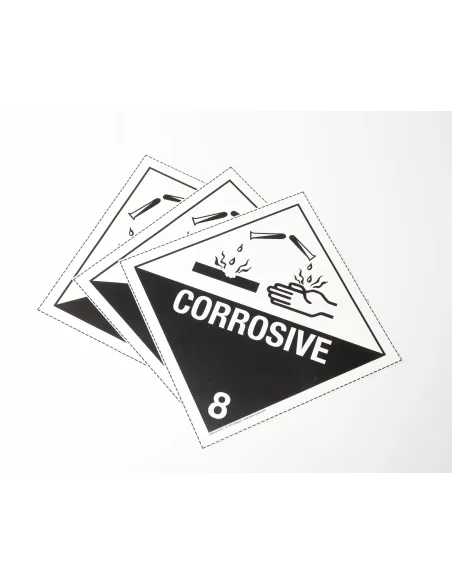 Class 8 Corrosive - 250mm Placard