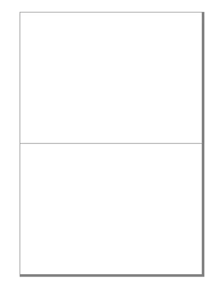 A4 Laser Sheets - 2 Labels per page A4 Laser Sheets - 2 Labels per page