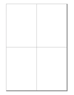 A4 Laser Sheets - 4 Labels per page