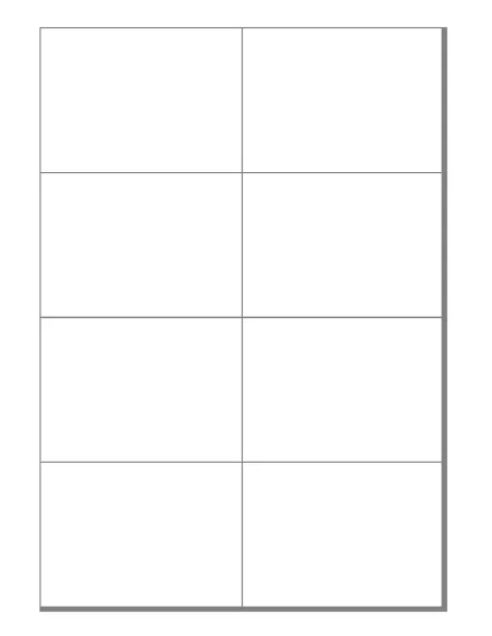 A4 Laser Sheets - 8 Labels per page