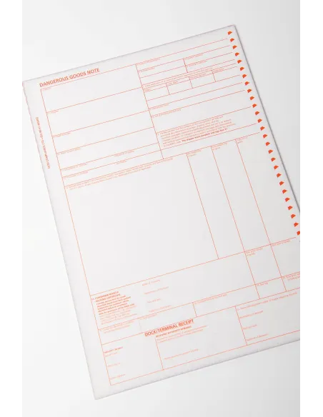 Sea & Road Shippers Declaration for Dangerous Goods