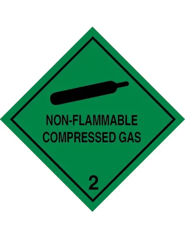 Class 2.2 Non flammable Gas - Roll of 250 warning diamond labels