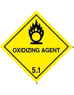 Class 5.1 Oxidizing Agent - Roll of 250 warning diamond labels 2