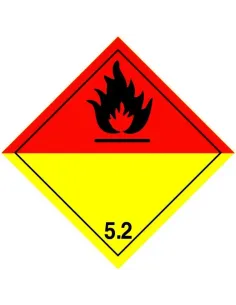 Class 5.2 Organic Peroxide - Roll of 250 warning diamond labels 2