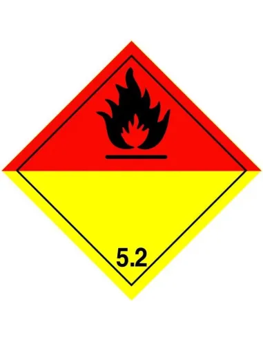 Class 5.2 Organic Peroxide - Roll of 250 warning diamond labels