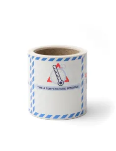 IATA Time and Temp Sensitive - Roll of 250 labels