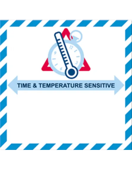 IATA Time and Temp Sensitive - Roll of 250 labels IATA Time and Temp Sensitive - Roll of 250 labels