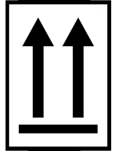 Orientation Arrows - Roll of 250 labels